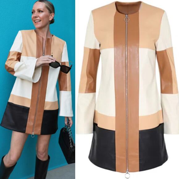 Alexis Dresses & Skirts - Alexis | NWT Cameron Dress in Multi Patchwork Faux Leather Shift AS IS M